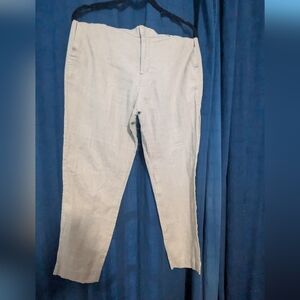 H&M Men's Cream Linen Slacks